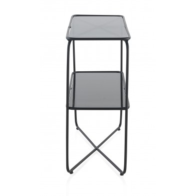 Consola  Cristal Patas Metal