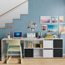 Mesa Escritorio Adapta Plus Reversible 2 Puertas / 4 Huecos