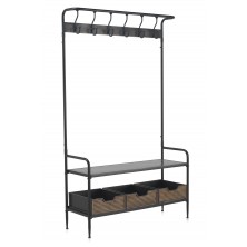 Perchero 3 Cestos Estructura Metal