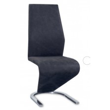 Silla Comedor Alejandría Tapizada Gris Oscuro