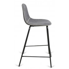 Taburete Córdoba Tapizado Gris