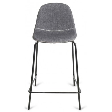 Taburete Córdoba Tapizado Gris