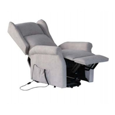 Sillón Relax Eléctrico Nasau Tela Gris