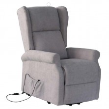 Sillón Relax Eléctrico Nasau Tela Gris