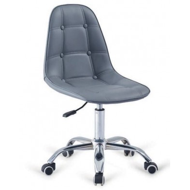 Silla Oficina Dereck  Ecopiel Gris