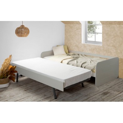 Cama Nido Curve 90x190 cm Gris