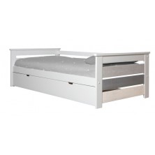 Cama Nido Romantic 90x190 cm Blanco/Gris