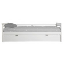 Cama Nido Romantic 90x190 cm Blanco/Gris