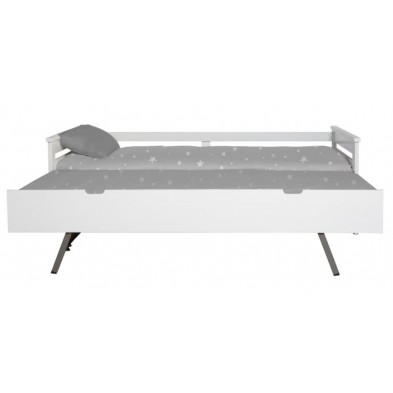 Cama Nido Romantic 90x190 cm Blanco/Gris