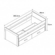 Cama Juvenil Compacto Lara