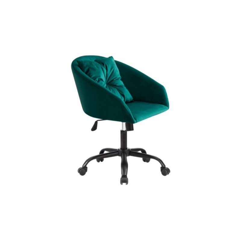 Sillón Giratorio Cushion Velvet Verde