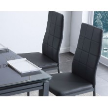 Silla Comedor Laia Ecopiel Gris