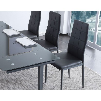 Silla Comedor Laia Ecopiel Gris