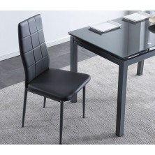 Silla Comedor Laia Ecopiel Gris