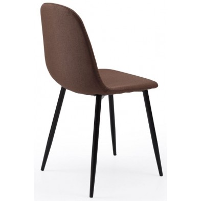 Silla Comedor Hall Tejido Chocolate