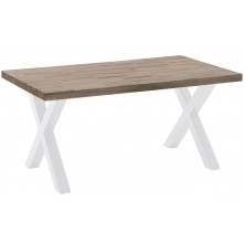 Mesa Comedor Fija X-LOFT Roble American/Blanco160X90 cm