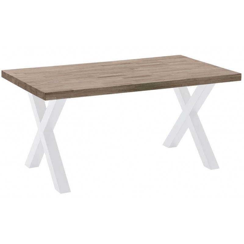 Mesa Comedor Fija X-LOFT Roble American/Blanco160X90 cm