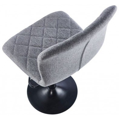 Taburete Britain Tejido Gris