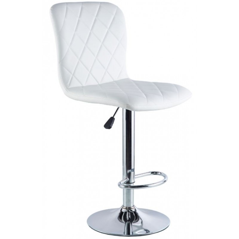 Taburete Britain Ecopiel  Blanco