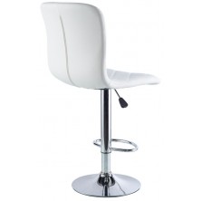 Taburete Britain Ecopiel  Blanco