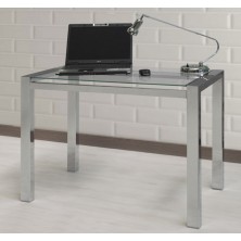 Mesa Ordenador M-15057 Cristal/Acero