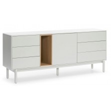 Aparador Corvo 1 Puerta Crema