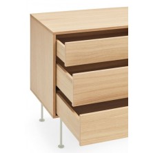 Aparador Yoko 2 Puertas Crema/Roble