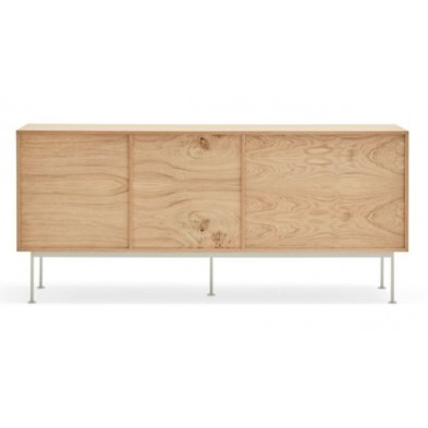 Aparador Yoko 2 Puertas Crema/Roble