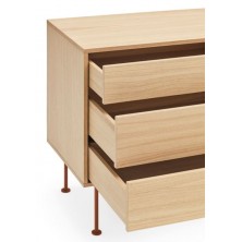 Aparador Yoko 2 Puertas Teja/Roble