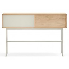 Consola Yoko 2 Cajones Roble/Crema