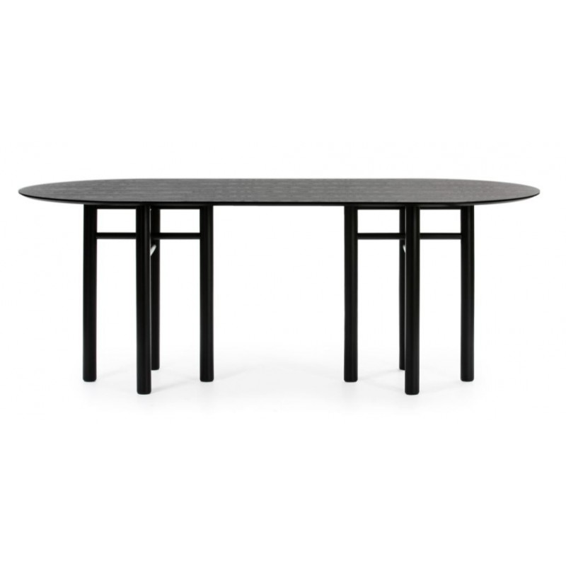Mesa Comedor Junco Negro 200x100 cm