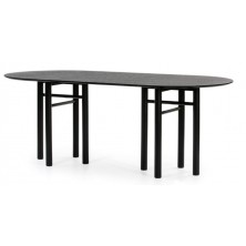 Mesa Comedor Junco Negro 200x100 cm