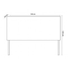 Cabecero Industrial 100 cm Roble American/Negro