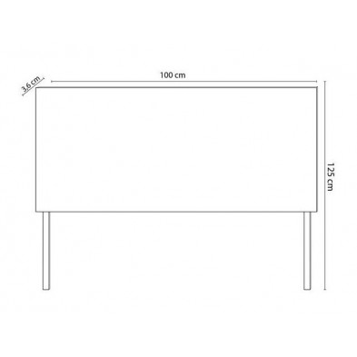 Cabecero Industrial 100 cm Roble American/Negro
