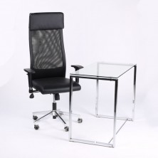 Sillón Giratorio Airflow Ecopiel Negro