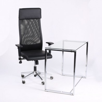 Sillón Giratorio Airflow Ecopiel Negro