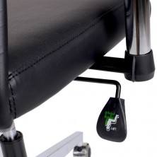 Sillón Giratorio Airflow Ecopiel Negro