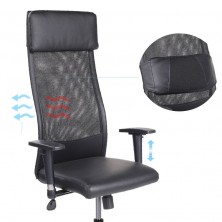 Sillón Giratorio Airflow Ecopiel Negro