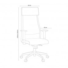 Sillón Giratorio Airflow Ecopiel Blanco