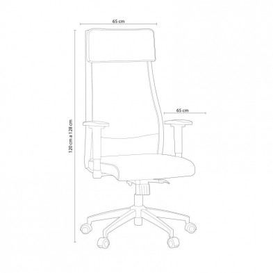 Sillón Giratorio Airflow Ecopiel Blanco