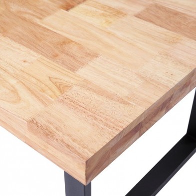 Mesa Centro Natural Roble Salvaje/Negro