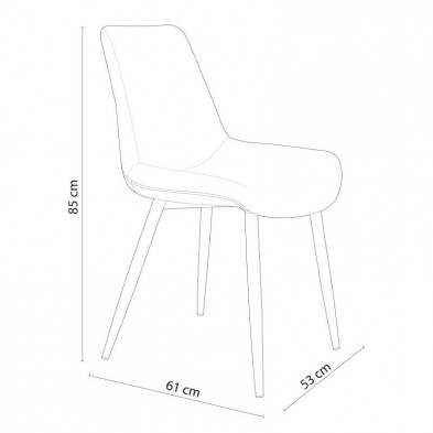 Silla Comedor Marlene Tejido Beige