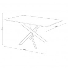 Mesa Comedor Zen Roble/Negro