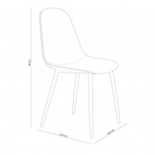 Silla Comedor Hall Tejido Gris