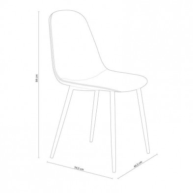 Silla Comedor Hall Tejido Chocolate