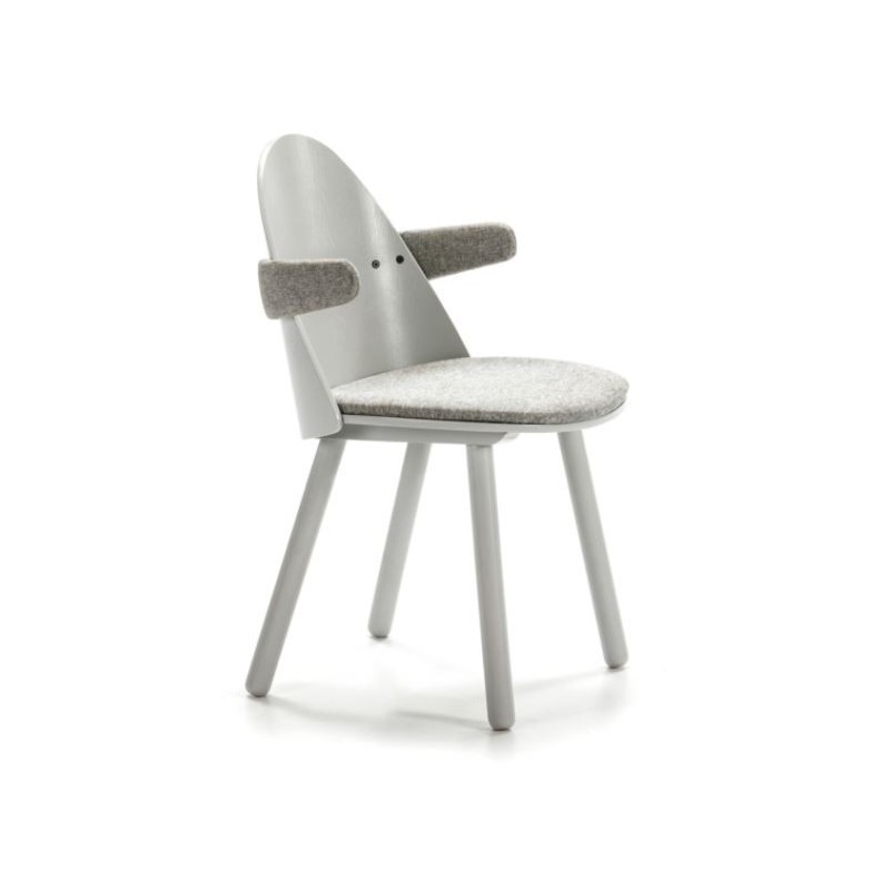 Pack de 2 Sillas Comedor Uma Gris Claro