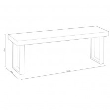 Banco Asiento Loft Roble/Negro