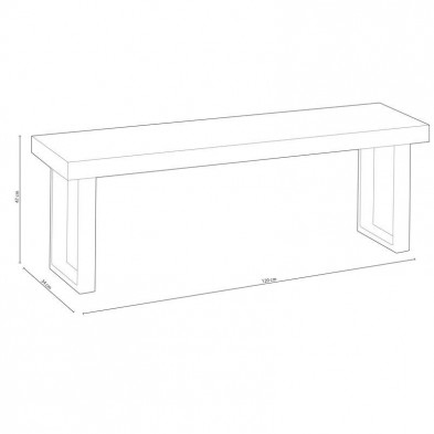 Banco Asiento Loft Roble/Negro