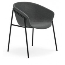 Pack de 2 Sillas Comedor Hug Gris Oscuro