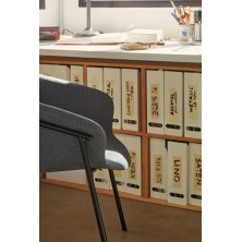 Pack de 2 Sillas Comedor Hug Gris Oscuro